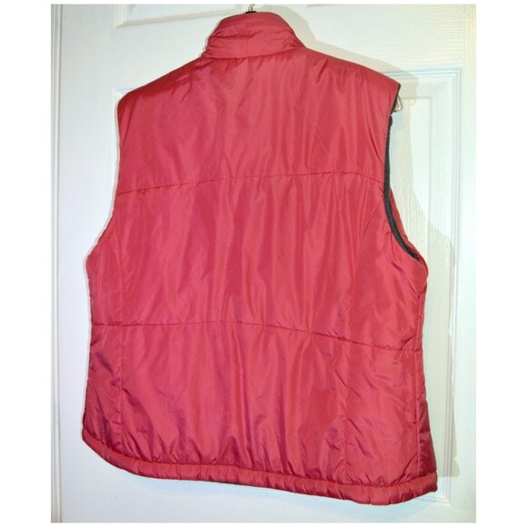 New York & Co Vest Jacket Top Reversible Gray/Red Women's Size M Sleeveless - Picture 2 of 5